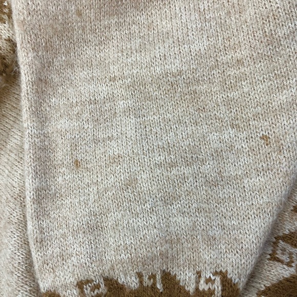 THE ALPACA CONNECTION LG/XL 100% ALPACA CARDIGAN,NORDIC PATTERN HANDMADE IN PERU - Picture 11 of 11